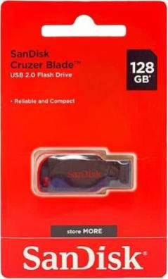 Sandisk Cruzer Blade USB 2.0 Flash Drive 128GB